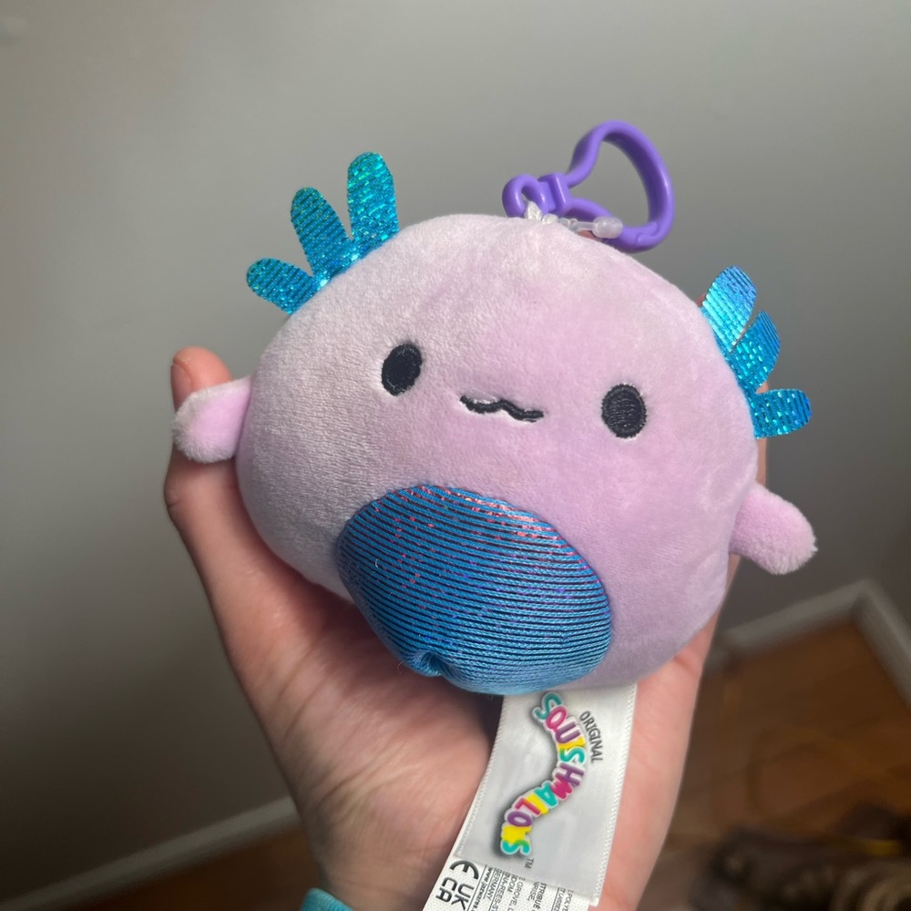 Original Squishmallows  Monica Clip on clip Kellytoy purple tiny clip on